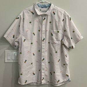 Tommy Bahama White Pineapple Print Shirt